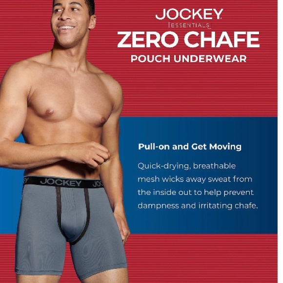 NWT $25 JOCKEY Zero-Chafe Pouch Mens Boxer Briefs - 3 pack  6” Inseam - Picture 7 of 16